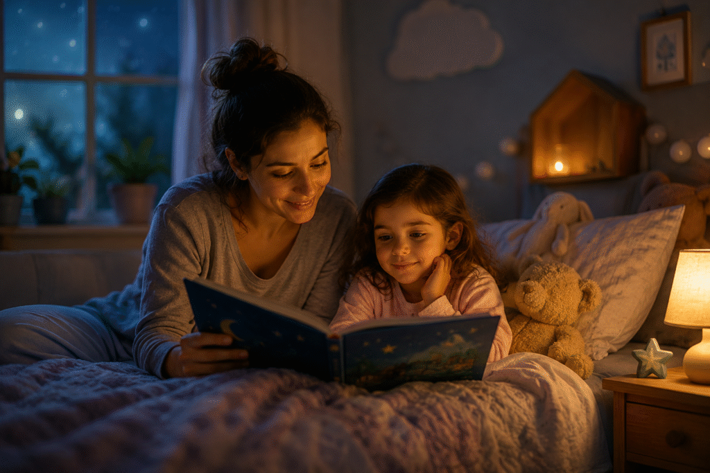 Por que contar histórias antes de dormir transforma o desenvolvimento infantil