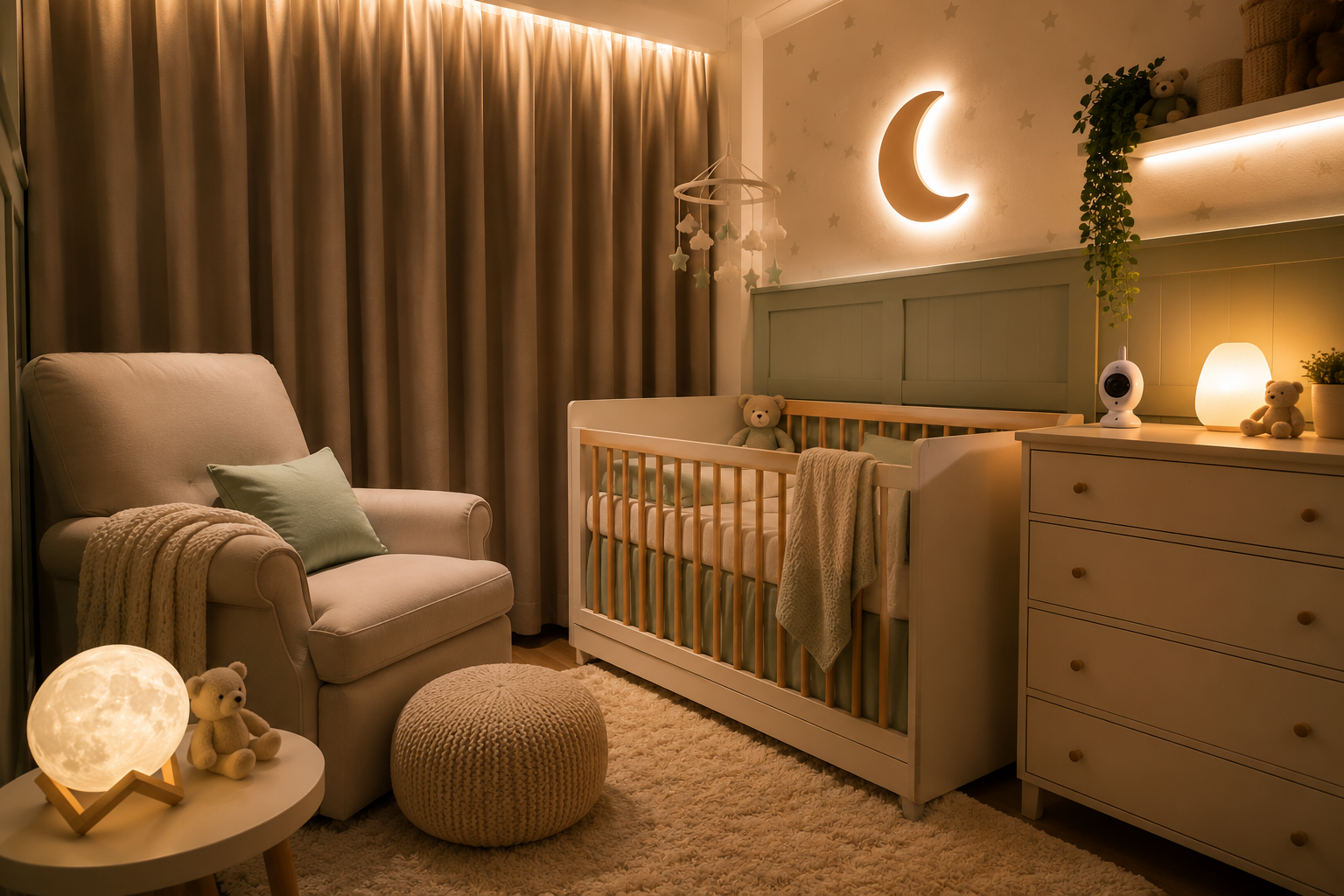 Itens do quarto infantil