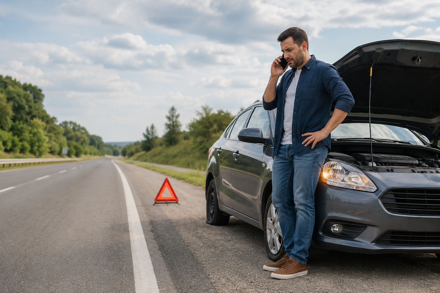 Situações de emergência na estrada
