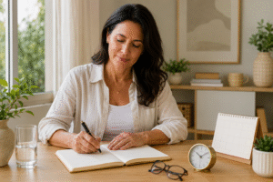 Diário de hábitos na menopausa: como identificar padrões e chegar melhor preparada às consultas
