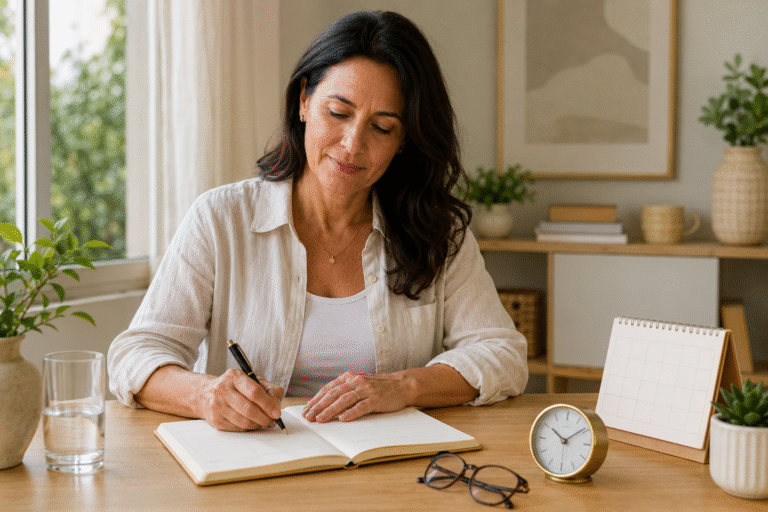 Diário de hábitos na menopausa: como identificar padrões e chegar melhor preparada às consultas