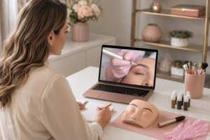 Curso de beleza em micropigmentação online: como comparar demonstrações, suporte e treino prático